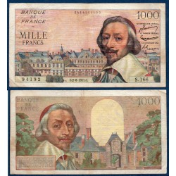 1000 Francs Richelieu TB 2.6.1955 Billet de la banque de France