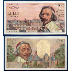 1000 Francs Richelieu TTB+ 1.7.1954 Billet de la banque de France