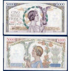 5000 Francs La Victoire TTB 6.4.1939 Billet de la banque de France