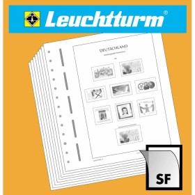 SF 2024 autocollants professionnels leuchtturm France Feuilles préimprimées, mises à jour avec pochettes
