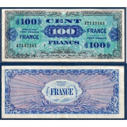 100 Francs France série 2 TB+ 1944 Billet du trésor Central