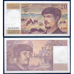 20 Francs Debussy Sup 1987 Billet de la banque de France