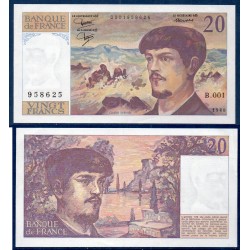 20 Francs Debussy Sup 1980 Billet de la banque de France