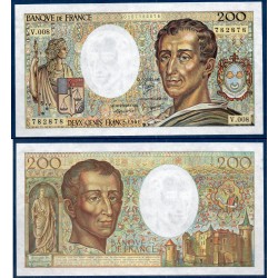200 Francs Montesquieu Sup+ 1981 Billet de la banque de France