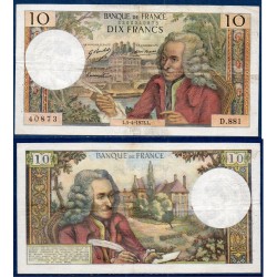 10 Francs Voltaire TB 5.4.1973 Billet de la banque de France