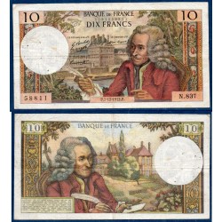 10 Francs Voltaire TB 7.12.1972 Billet de la banque de France