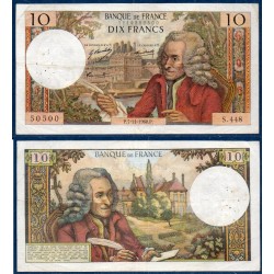 10 Francs Voltaire TB 7.11.1968 Billet de la banque de France