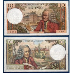 10 Francs Voltaire TB 4.4.1968 Billet de la banque de France