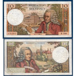 10 Francs Voltaire TB 4.1.1967 Billet de la banque de France