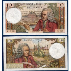 10 Francs Voltaire TB 7.7.1966 Billet de la banque de France