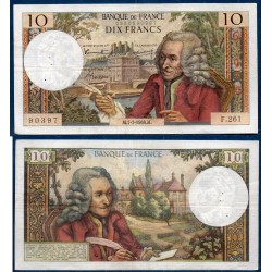 10 Francs Voltaire TB 7.7.1966 Billet de la banque de France