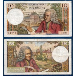 10 Francs Voltaire TB 3.2.1966 Billet de la banque de France