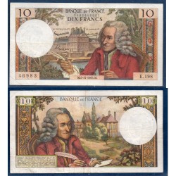 10 Francs Voltaire TB 5.11.1965 Billet de la banque de France
