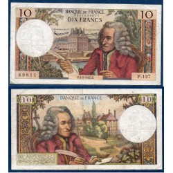 10 Francs Voltaire TB 4.2.1965 Billet de la banque de France
