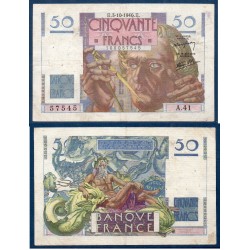 50F Le verrier TB 3.10.1946 Billet de la banque de France