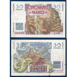 50F Le verrier TTB 3.11.1949 Billet de la banque de France