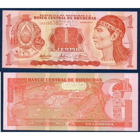Honduras Pick N°84c, Neuf Billet de banque de 1 Lempira 2003