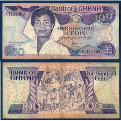 Ghana Pick N°26a, B Billet de banque de 100 Cedis 1983-1986