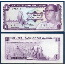 Gambie Pick N°4f, Spl Billet de banque de 1 Dalasi 1971-1987