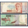 Costa Rica Pick N°265a, Billet de banque de 2000 colones 1997