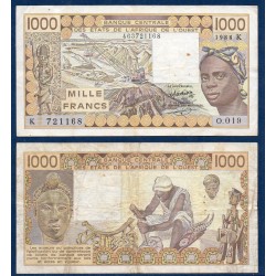 BCEAO Pick N°707Ka pour le Senegal, TB Billet de banque de 1000 Francs CFA 1985