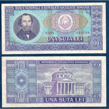 Roumanie Pick N°97a, Spl Billet de banque de 100 leï 1966