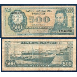 Paraguay Pick N°206, B Billet de banque de 500 Guaranies 1982