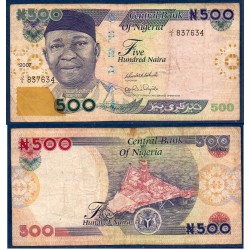 Nigeria Pick N°30g, B Billet de Banque de 500 Naira 2001-2017