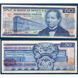 Mexique Pick N°65b, TTB Billet de Banque de 50 pesos 1973