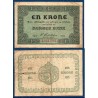 Norvège Pick N°13a, TB Billet de banque de 1 Krone 1917
