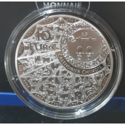 10 euros argent BE 2018 Année du Chien Pièces de monnaies de Paris