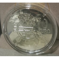 10 euros argent BE 2015, François Mitterrand avec boite Pièces de monnaies de Paris