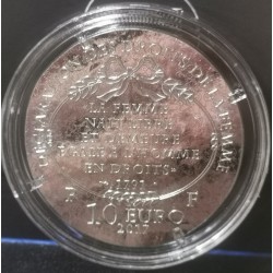 10 euros argent BE 2017, Olympe de Gouge pièces de monnaies de Paris