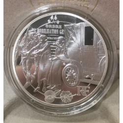 10 euros argent BE 2014, Guerre, Taxis de la Marne pièces de monnaies de Paris