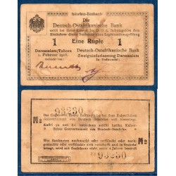 Afrique est Allemande Pick N°19, TTB Billet de banque de 1 Rupee 1916 série M2
