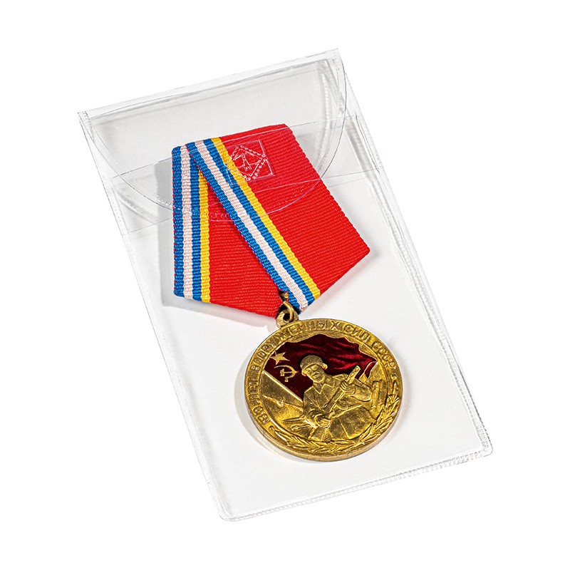 Pochette recangulaire pour médailles jusqu'à 50 x 100 mm