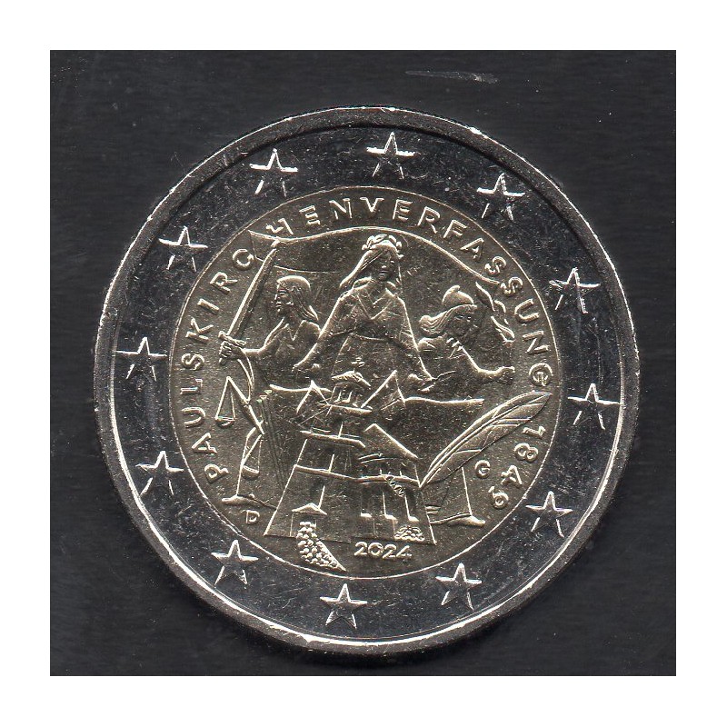 2 euro commémorative Allemagne 2024 Eglise St Paul piece de monnaie €
