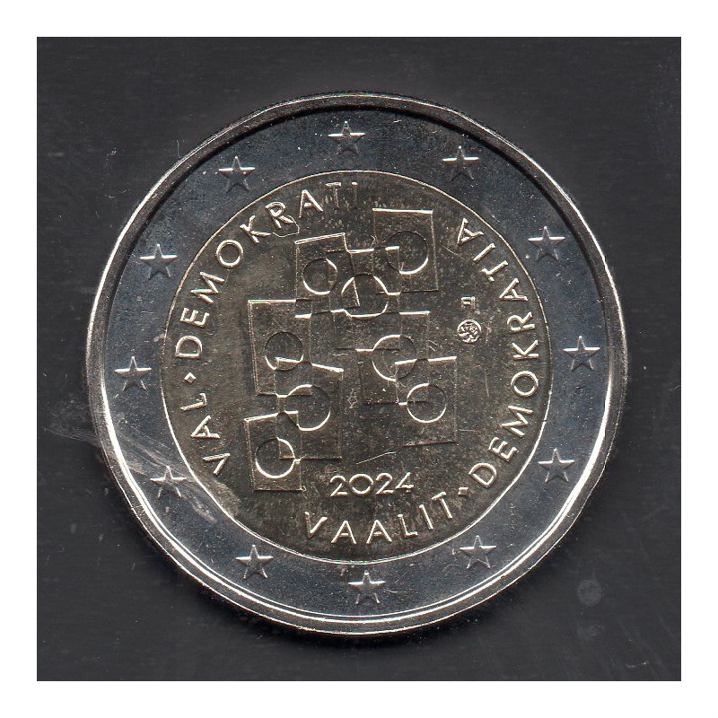 2 euro commémorative Finlande 2024 Elections et Democratie piece de monnaie €