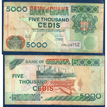 Ghana Pick N°34i, TB Billet de banque de 5000 Cedis 2003