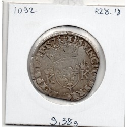 Teston 4eme Type 1573 L Bayonne Charles IX B pièce de monnaie royale