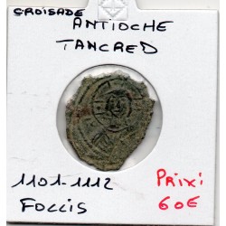 Croisade Regence d'Antioche, Tancred 1100-1112 Follis au buste du christ