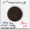 5 centimes Napoléon III tête nue 1856 MA Marseille TTB-, France pièce de monnaie