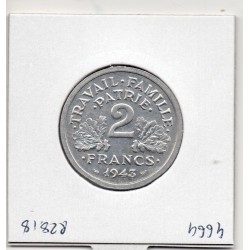 2 francs Francisque Bazor 1943 Sup, France pièce de monnaie