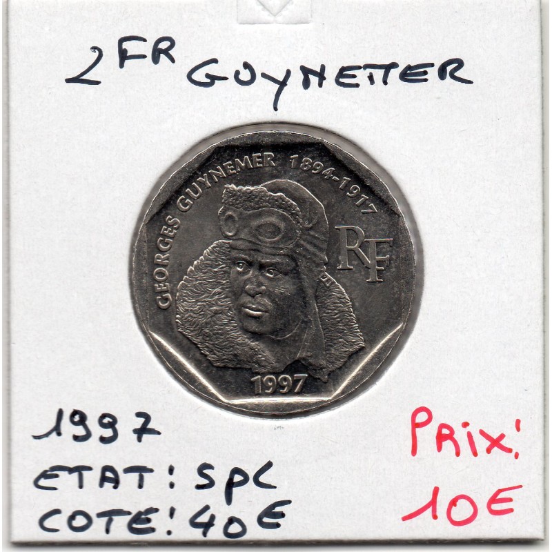 2 francs Guynemer Nickel 1997 Spl, France pièce de monnaie
