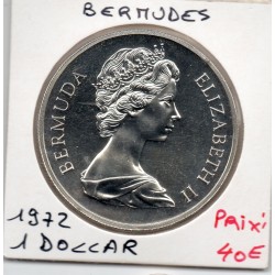 Bermudes 1 dollar 1972 FDC, KM 22 pièce de monnaie
