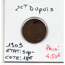2 centimes Dupuis 1903...