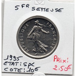 5 francs Semeuse Cupronickel 1995 Spl, France pièce de monnaie