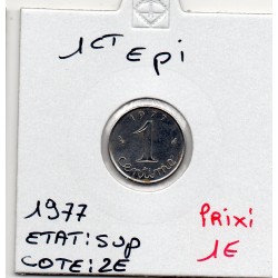 1 centime Epi 1977 Sup, France pièce de monnaie