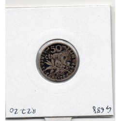 50 centimes Semeuse Argent 1907 TB, France pièce de monnaie