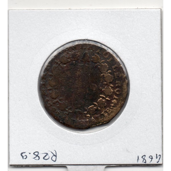 12 denier Constitution Louis XVI 1792 T. Saumur B, France pièce de monnaie